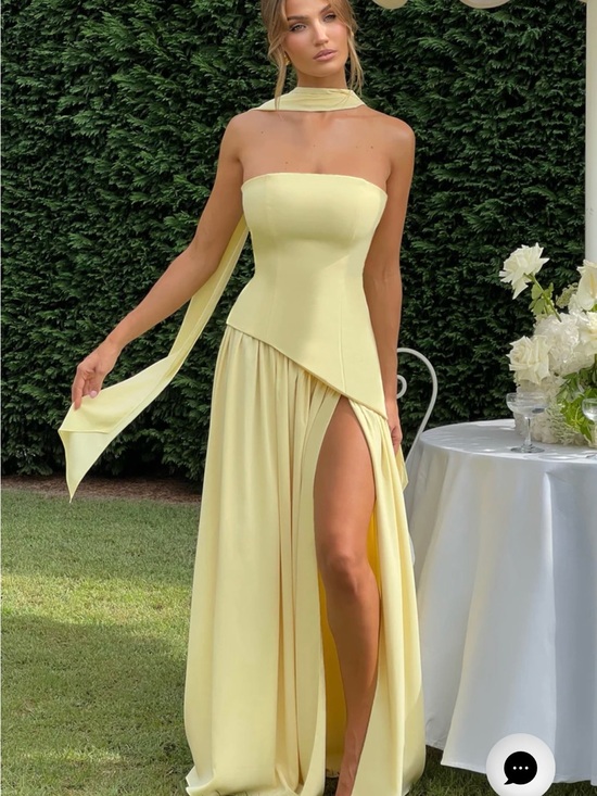 Babyboo Fashion Dresses & Skirts - Babyboo Maliyah maxi dress -Lemon
